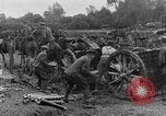Image of British soldiers refilling limbers with artillery shells France, 1916, second 38 stock footage video 65675048357