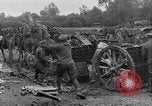 Image of British soldiers refilling limbers with artillery shells France, 1916, second 39 stock footage video 65675048357