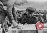 Image of British soldiers refilling limbers with artillery shells France, 1916, second 51 stock footage video 65675048357