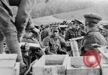 Image of British soldiers refilling limbers with artillery shells France, 1916, second 62 stock footage video 65675048357