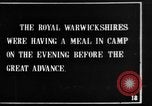 Image Royal Warwick Regiment à la bataille de la Somme France, 1916, de la seconde 25 séquences d'archives historiques vidéo 65675048362