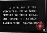 Image of British Worcesters equipped with cutters for barbed wire France, 1916, second 7 stock footage video 65675048363