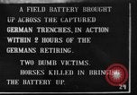Standbild British 18 pounder Batterie Artillerie feuern Frankreich, 1916, aus Sekunde 1 historischem Filmmaterial Videoclip 65675048365
