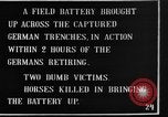 Standbild British 18 pounder Batterie Artillerie feuern Frankreich, 1916, aus Sekunde 3 historischem Filmmaterial Videoclip 65675048365