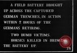 Standbild British 18 pounder Batterie Artillerie feuern Frankreich, 1916, aus Sekunde 9 historischem Filmmaterial Videoclip 65675048365