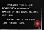 Image British Royal Marines tir obusier de 15 pouces France, 1916, de la seconde 3 séquences d'archives historiques vidéo 65675048366