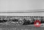 Standbild Allied schweren Geschützen auf Ordnance Hof Bordeaux Frankreich, 1918, aus Sekunde 3 historischem Filmmaterial Videoclip 65675048372