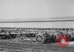 Standbild Allied schweren Geschützen auf Ordnance Hof Bordeaux Frankreich, 1918, aus Sekunde 4 historischem Filmmaterial Videoclip 65675048372
