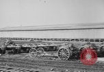 Standbild Allied schweren Geschützen auf Ordnance Hof Bordeaux Frankreich, 1918, aus Sekunde 5 historischem Filmmaterial Videoclip 65675048372