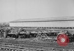 Standbild Allied schweren Geschützen auf Ordnance Hof Bordeaux Frankreich, 1918, aus Sekunde 8 historischem Filmmaterial Videoclip 65675048372