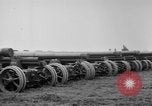 Standbild Allied schweren Geschützen auf Ordnance Hof Bordeaux Frankreich, 1918, aus Sekunde 49 historischem Filmmaterial Videoclip 65675048372