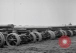 Standbild Allied schweren Geschützen auf Ordnance Hof Bordeaux Frankreich, 1918, aus Sekunde 50 historischem Filmmaterial Videoclip 65675048372