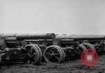 Standbild Allied schweren Geschützen auf Ordnance Hof Bordeaux Frankreich, 1918, aus Sekunde 53 historischem Filmmaterial Videoclip 65675048372