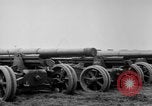 Standbild Allied schweren Geschützen auf Ordnance Hof Bordeaux Frankreich, 1918, aus Sekunde 54 historischem Filmmaterial Videoclip 65675048372