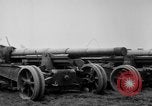 Standbild Allied schweren Geschützen auf Ordnance Hof Bordeaux Frankreich, 1918, aus Sekunde 59 historischem Filmmaterial Videoclip 65675048372
