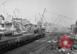 Standbild Alliierten militärische Ausrüstung Ankunft am Terminal Frankreich, 1918, aus Sekunde 40 historischem Filmmaterial Videoclip 65675048374