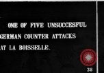 Image of German counterattack starts with artillery barrage La Boiselle France, 1916, second 1 stock footage video 65675048377