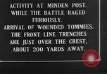 Standbild britischen Manchesters besetzen erfassten deutschen Gräben Mametz Frankreich, 1916, aus Sekunde 42 historischem Filmmaterial Videoclip 65675048378