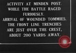 Standbild britischen Manchesters besetzen erfassten deutschen Gräben Mametz Frankreich, 1916, aus Sekunde 47 historischem Filmmaterial Videoclip 65675048378