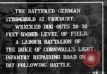 Standbild angeschlagenen deutschen Festungen Fricourt Frankreich, 1916, aus Sekunde 1 historischem Filmmaterial Videoclip 65675048379