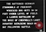 Standbild angeschlagenen deutschen Festungen Fricourt Frankreich, 1916, aus Sekunde 8 historischem Filmmaterial Videoclip 65675048379