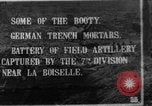 Image of British soldiers with captured German artillery La Boiselle France, 1916, second 1 stock footage video 65675048381