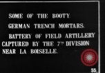 Image of British soldiers with captured German artillery La Boiselle France, 1916, second 7 stock footage video 65675048381