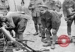 Image of British soldiers with captured German artillery La Boiselle France, 1916, second 45 stock footage video 65675048381