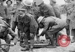 Image of British soldiers with captured German artillery La Boiselle France, 1916, second 51 stock footage video 65675048381