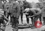 Image of British soldiers with captured German artillery La Boiselle France, 1916, second 52 stock footage video 65675048381