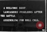 Image of Lancashire Fusiliers relaxing during lull in battle of the Somme France, 1916, second 1 stock footage video 65675048382