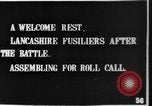 Image of Lancashire Fusiliers relaxing during lull in battle of the Somme France, 1916, second 3 stock footage video 65675048382