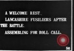 Image of Lancashire Fusiliers relaxing during lull in battle of the Somme France, 1916, second 5 stock footage video 65675048382