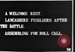 Image of Lancashire Fusiliers relaxing during lull in battle of the Somme France, 1916, second 6 stock footage video 65675048382
