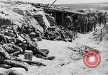 Image of Lancashire Fusiliers relaxing during lull in battle of the Somme France, 1916, second 27 stock footage video 65675048382