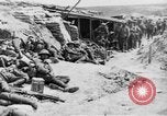 Image of Lancashire Fusiliers relaxing during lull in battle of the Somme France, 1916, second 28 stock footage video 65675048382