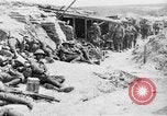 Image of Lancashire Fusiliers relaxing during lull in battle of the Somme France, 1916, second 29 stock footage video 65675048382