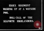 Image of British Essex Regiment soldiers washing up France, 1916, second 1 stock footage video 65675048383
