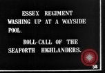 Image of British Essex Regiment soldiers washing up France, 1916, second 3 stock footage video 65675048383
