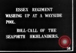 Image of British Essex Regiment soldiers washing up France, 1916, second 4 stock footage video 65675048383