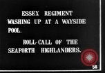Image of British Essex Regiment soldiers washing up France, 1916, second 8 stock footage video 65675048383