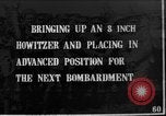 Image of British soldiers setup an 8-inch howitzer France, 1916, second 1 stock footage video 65675048385