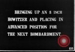 Image of British soldiers setup an 8-inch howitzer France, 1916, second 5 stock footage video 65675048385