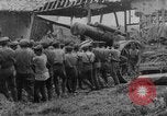 Image of British soldiers setup an 8-inch howitzer France, 1916, second 40 stock footage video 65675048385