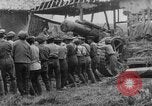 Image of British soldiers setup an 8-inch howitzer France, 1916, second 45 stock footage video 65675048385
