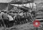 Image of British soldiers setup an 8-inch howitzer France, 1916, second 46 stock footage video 65675048385