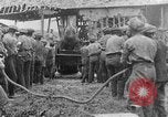 Image of British soldiers setup an 8-inch howitzer France, 1916, second 54 stock footage video 65675048385
