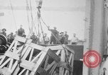 Image of a crane unloading military equipment Bordeaux France, 1918, second 11 stock footage video 65675048400