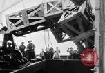 Image of a crane unloading military equipment Bordeaux France, 1918, second 61 stock footage video 65675048400