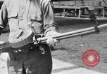 Image of Soldier displays a Lewis machine gun United States USA, 1918, second 3 stock footage video 65675048409